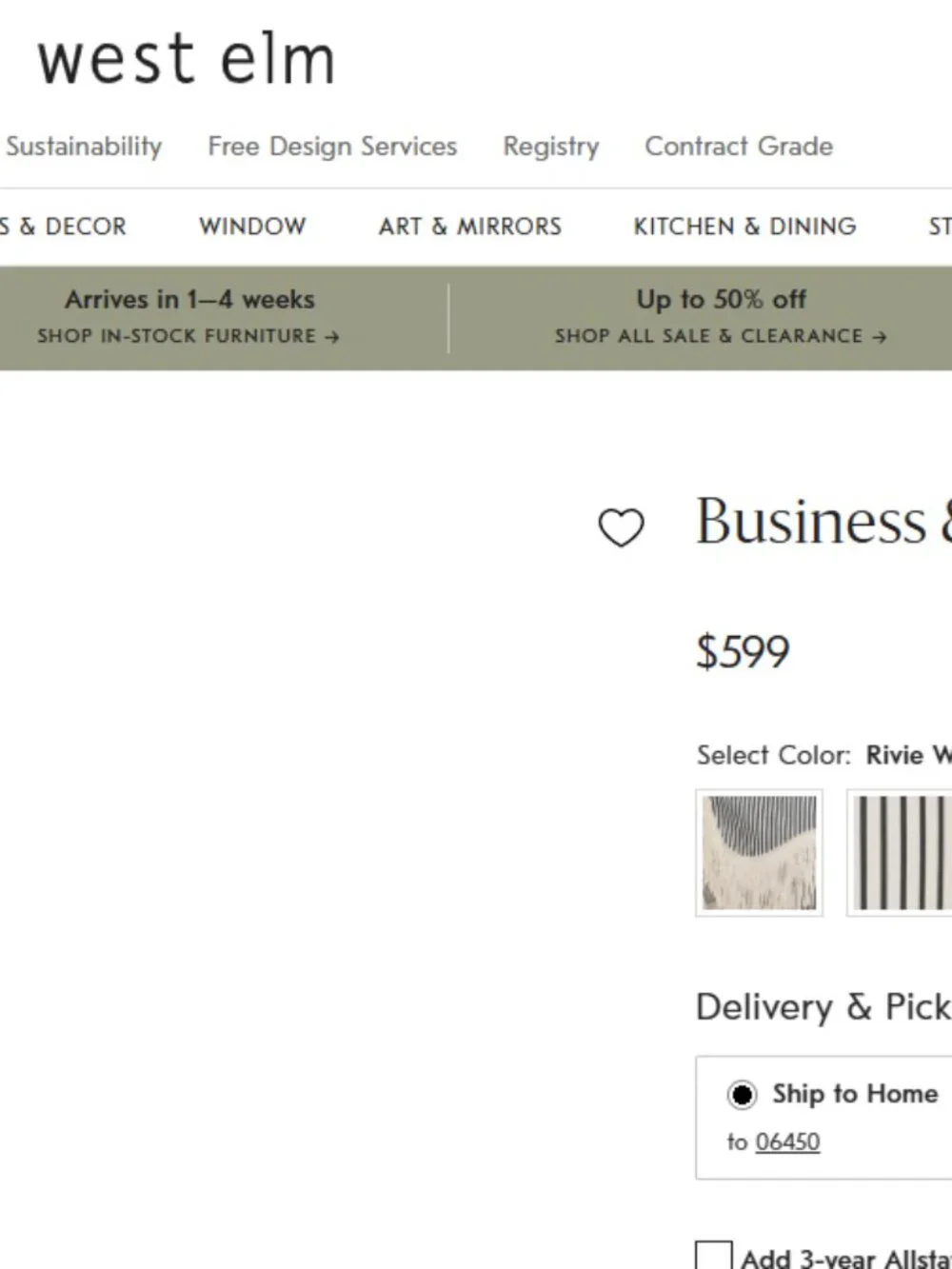West Elm brand new